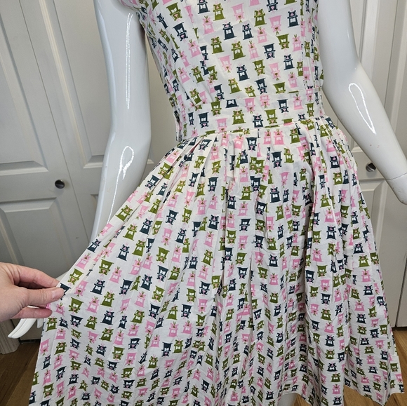 1950s vintage original novelty print skirt and top set 2 piece - Picture 8 of 8